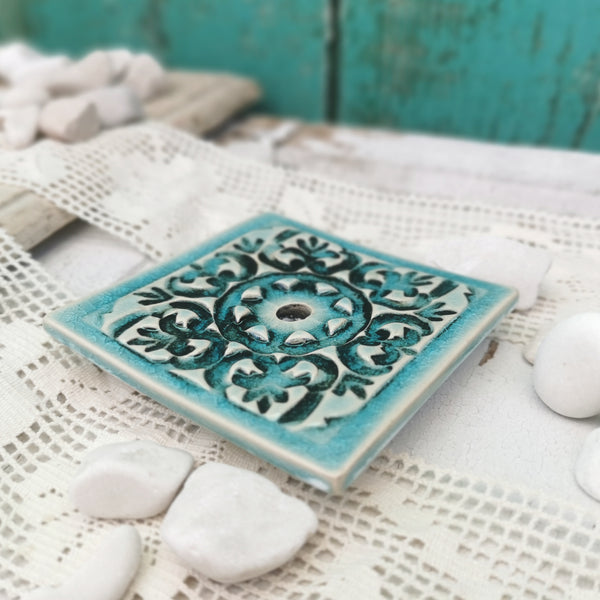 PORTA SAPONE in ceramica unico, stile romantico e rustico