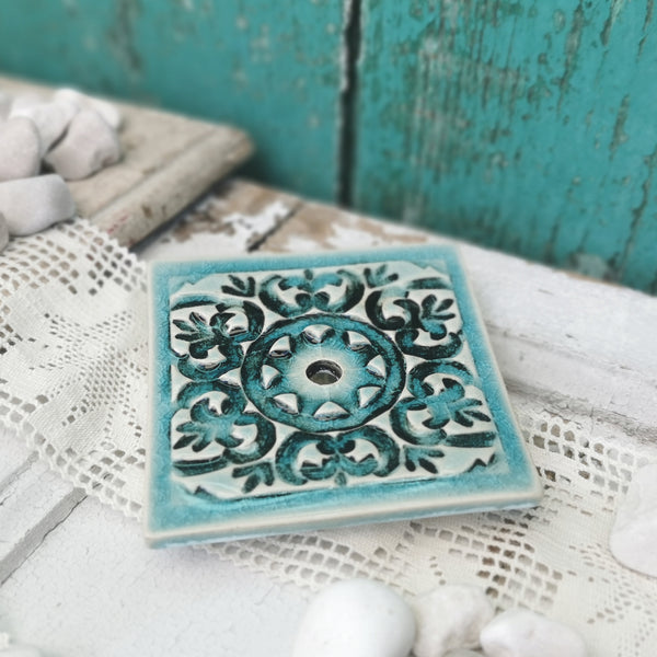 PORTA SAPONE in ceramica unico, stile romantico e rustico