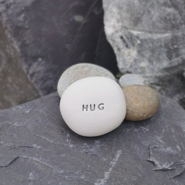 HUG - Motivational pocket pebble