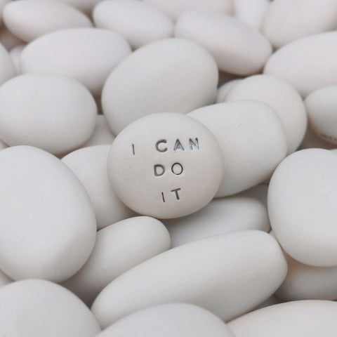 I CAN DO IT - Motivational magic ceramic pebble