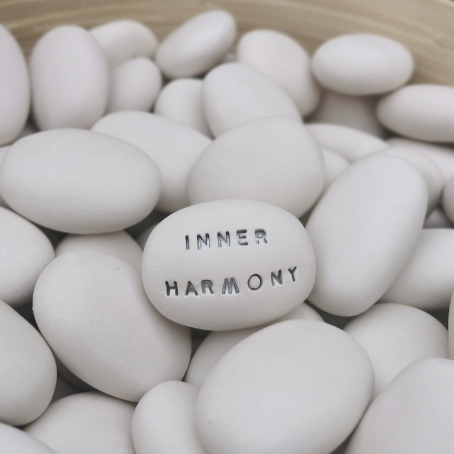 INNER HARMONY - Motivational, spirituality magic message pebble