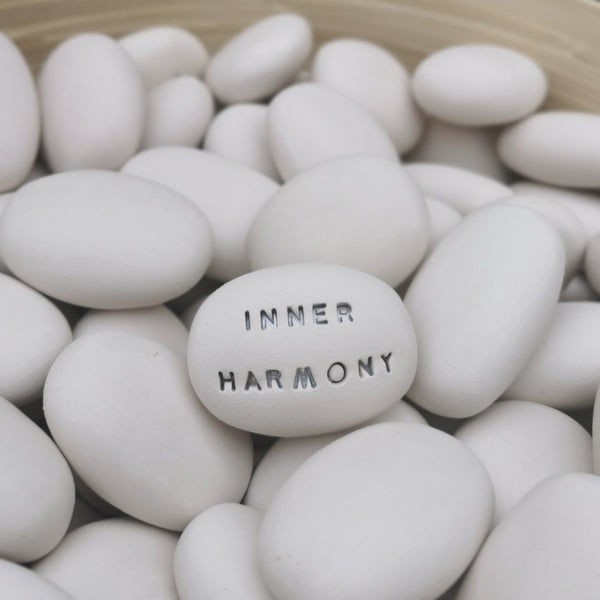 INNER HARMONY - Motivational, spirituality magic message pebble