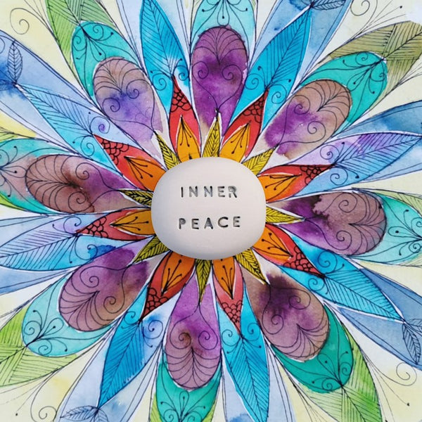 INNER PEACE - Spiritual magic message stone