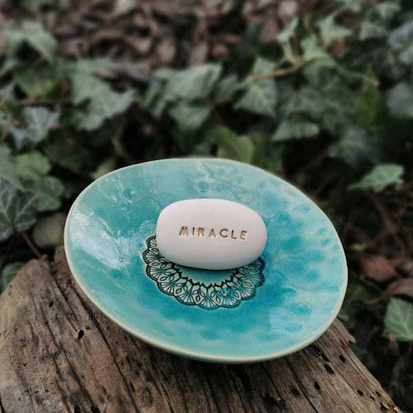 MIRACLE - Magic ceramic message pebble