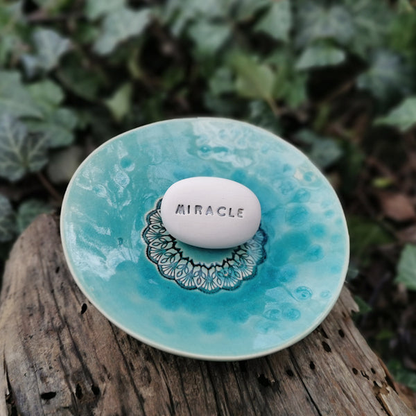 MIRACLE - Magic ceramic message pebble