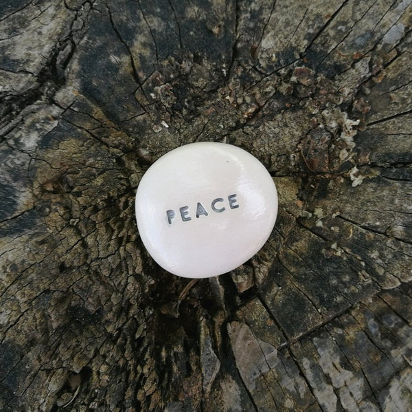 PEACE - Magic message pebble